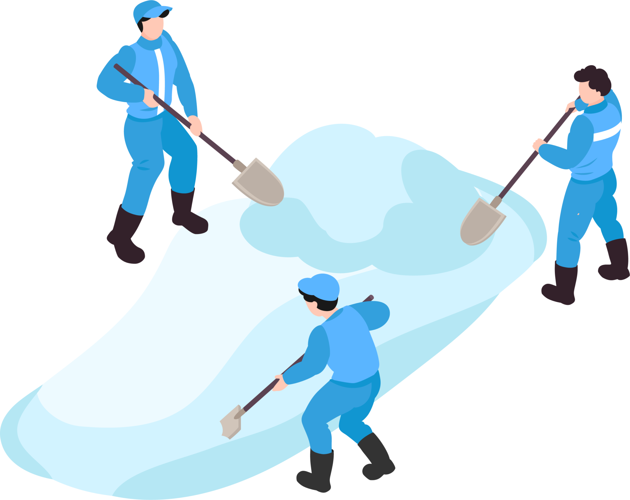 Lumityöläisiä Tampereella