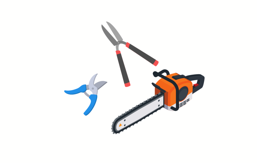 Pajukon raivaustyökaluja